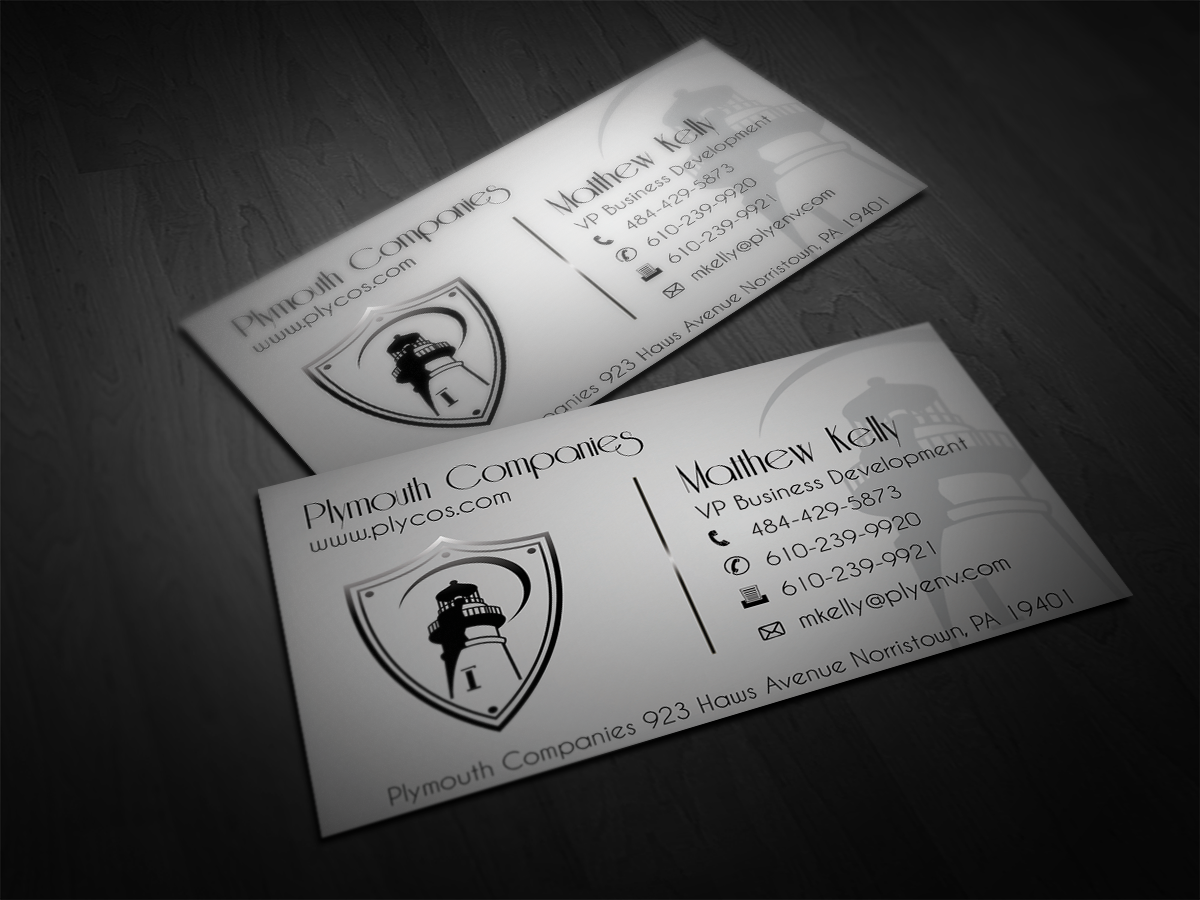 Business Card Design by subre for Plymouth Co. | Design #3095047