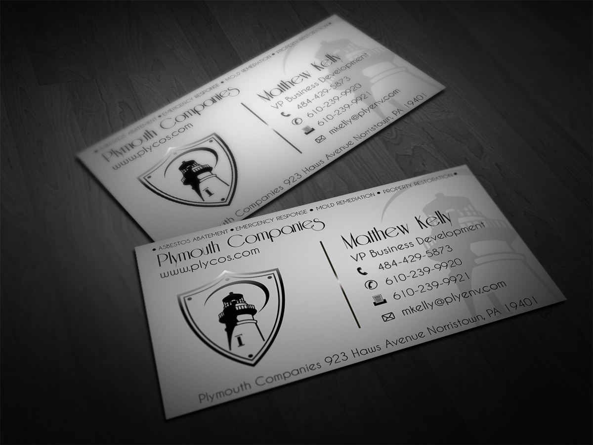 Business Card Design by subre for Plymouth Co. | Design #3101009