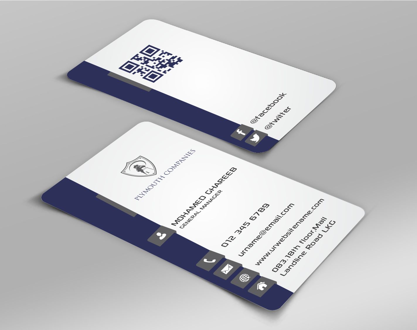 Business Card Design by AwsomeD for Plymouth Co. | Design #3103094