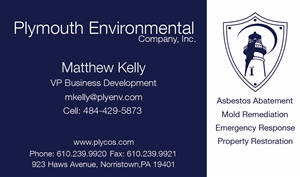 Business Card Design by 45DWorks for Plymouth Co. | Design: #3099406