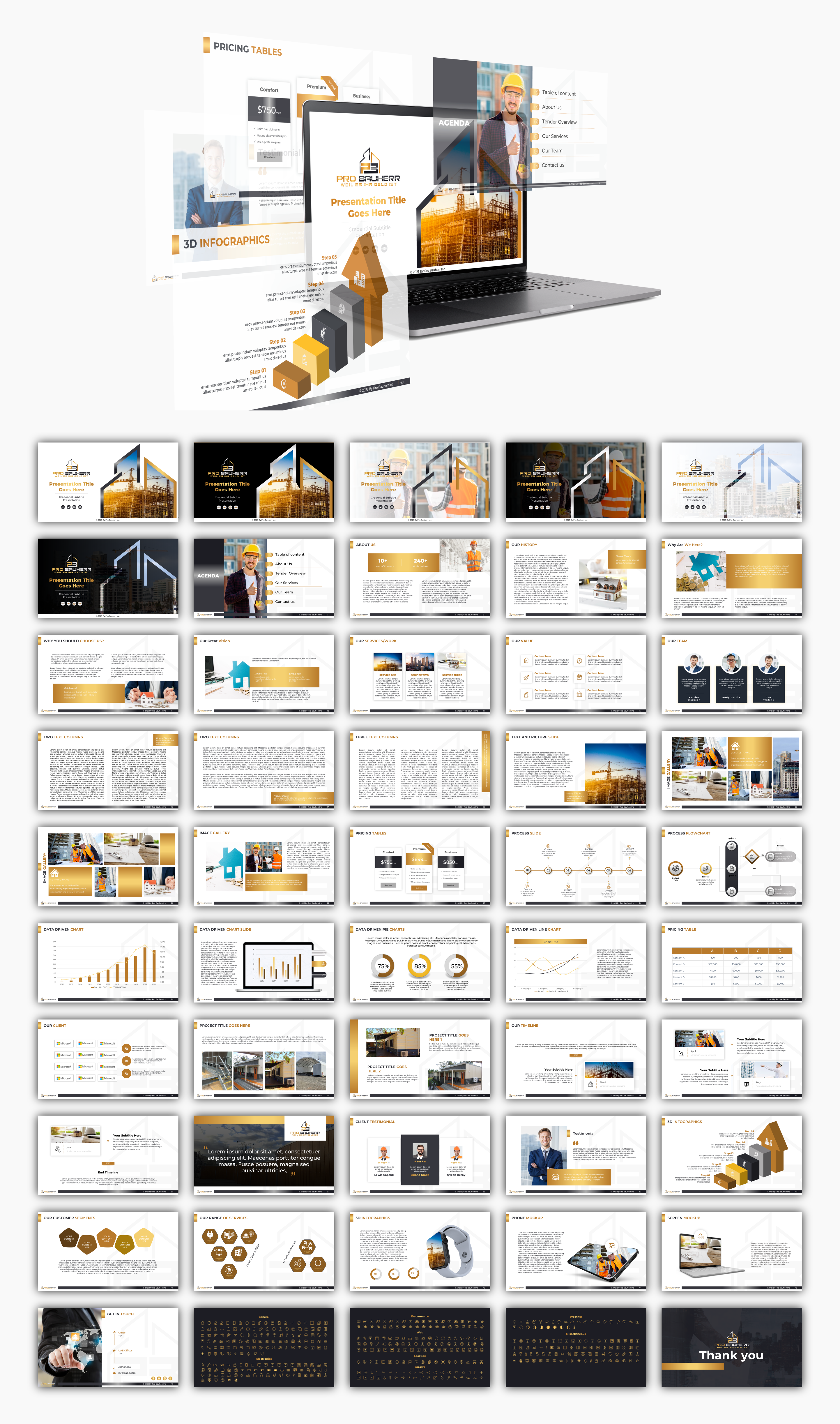 PowerPoint-Design von graphic tk für Pro Bauherr GmbH | Design: #30916315
