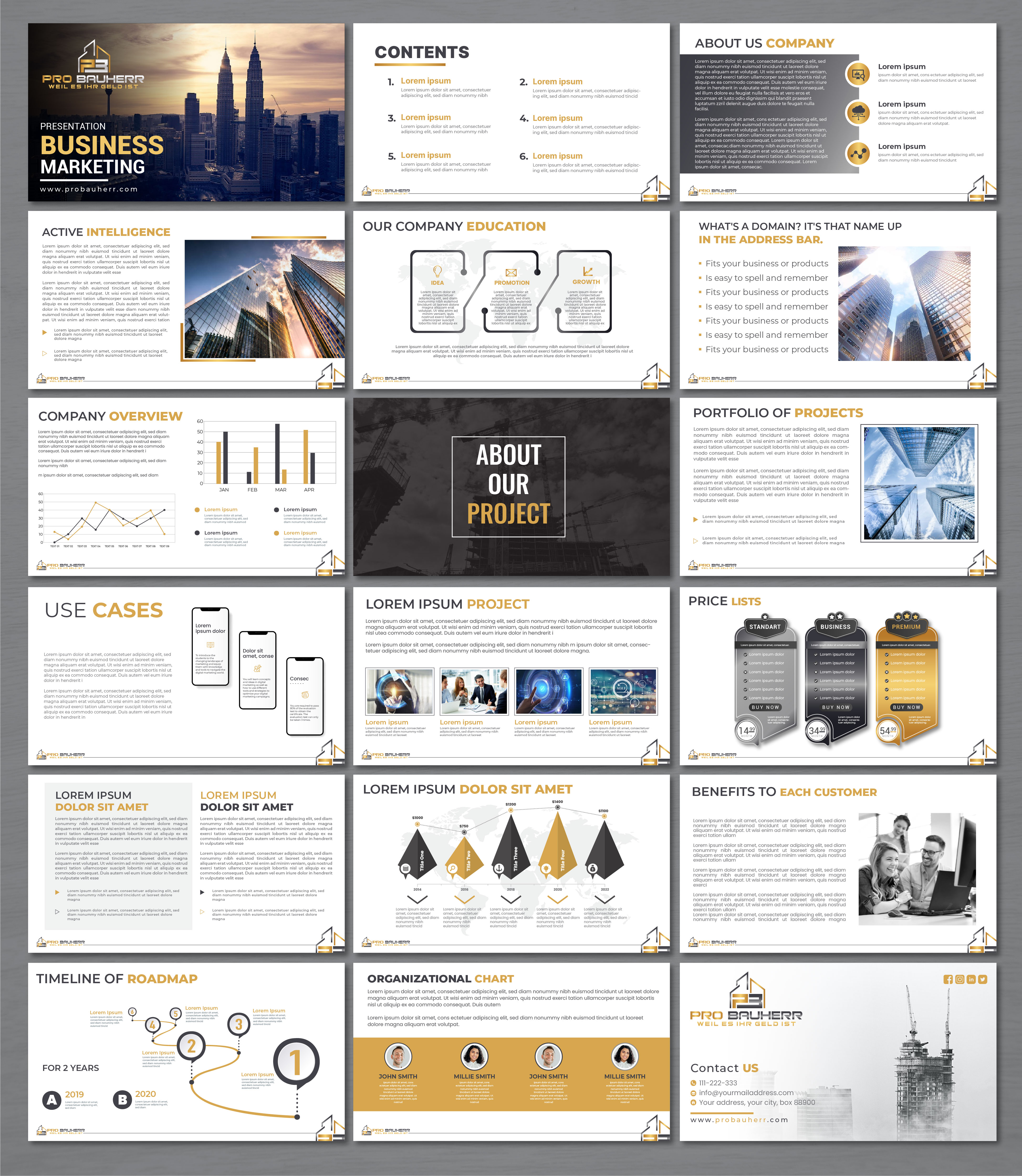 PowerPoint Design by artbitin for Pro Bauherr GmbH | Design #30872953