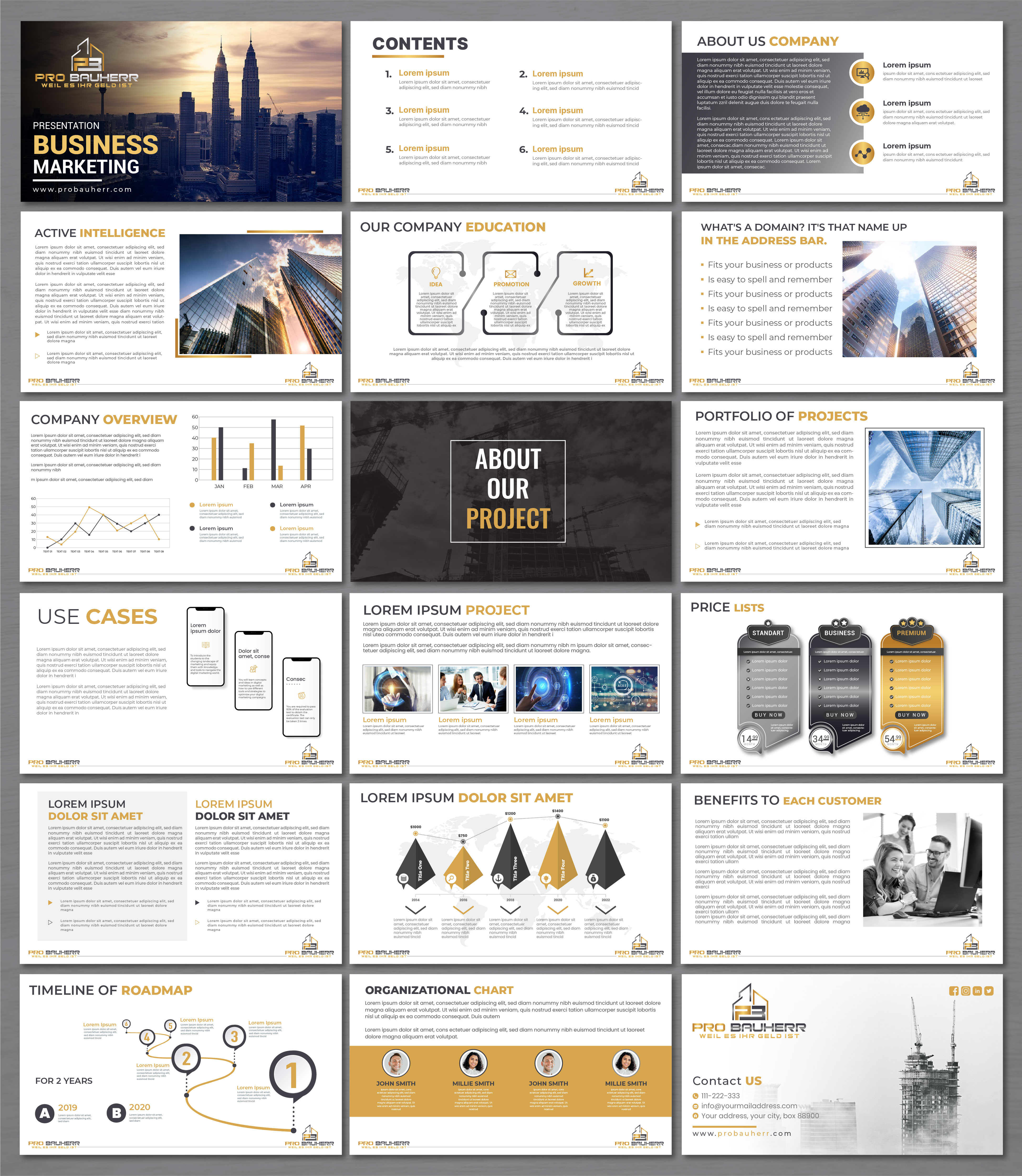 PowerPoint-Design von artbitin für Pro Bauherr GmbH | Design #30873693