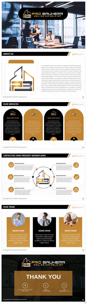 Design de PowerPoint par pb pour Pro Bauherr GmbH | Design #30870134