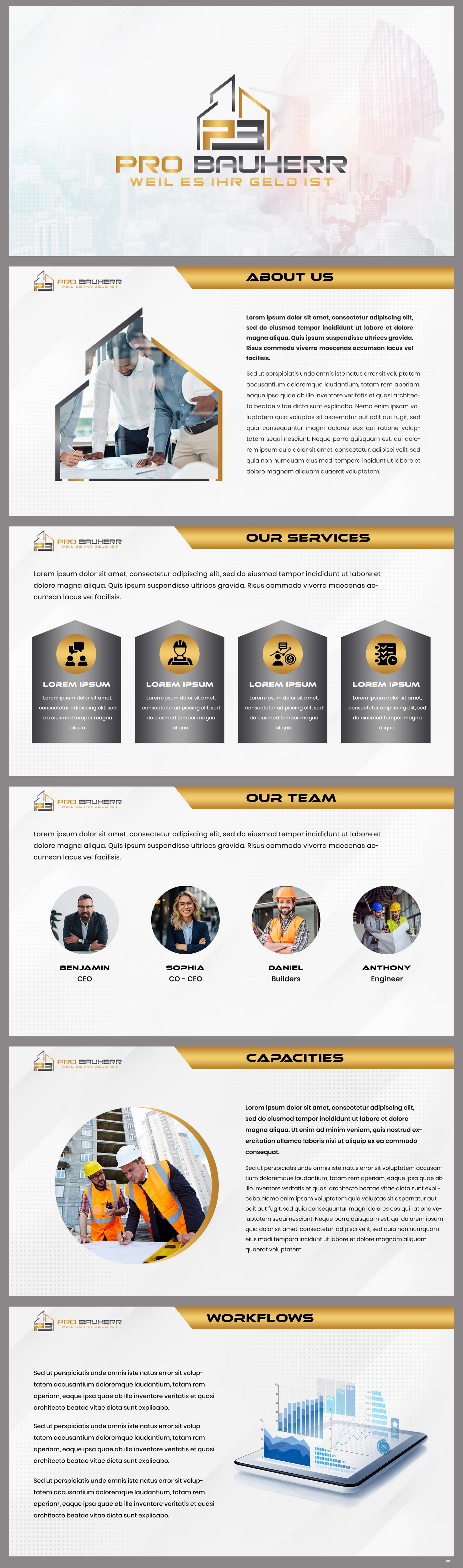 PowerPoint-Design von pb für Pro Bauherr GmbH | Design #30870135