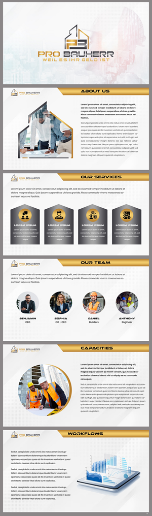 PowerPoint-Design von pb für Pro Bauherr GmbH | Design: #30870135