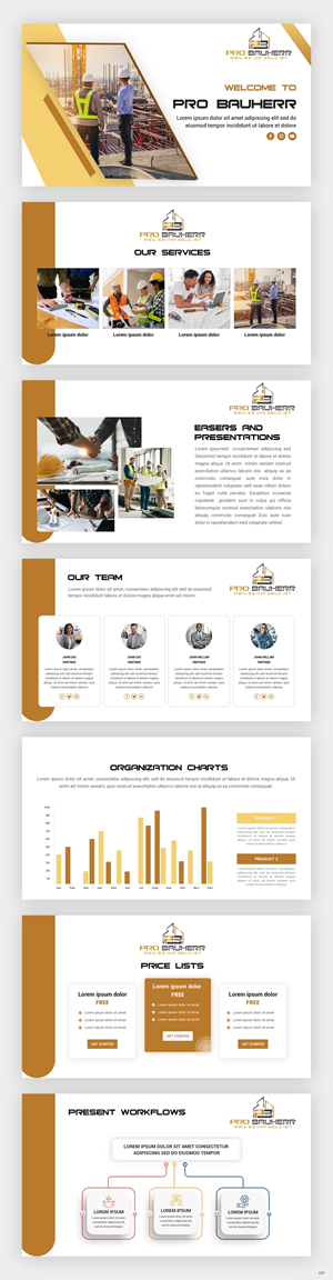 PowerPoint-Design von pb für Pro Bauherr GmbH | Design: #30870138