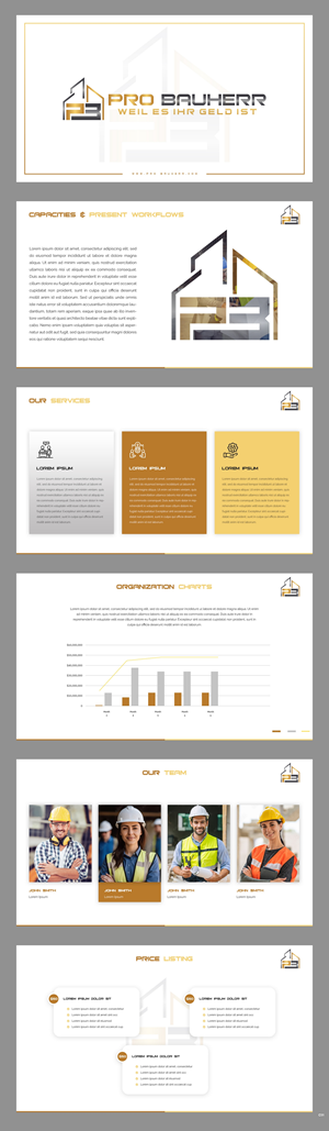 PowerPoint-Design von pb für Pro Bauherr GmbH | Design: #30870149