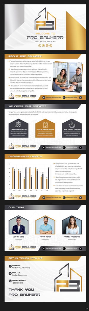 PowerPoint-Design von pb für Pro Bauherr GmbH | Design: #30870150