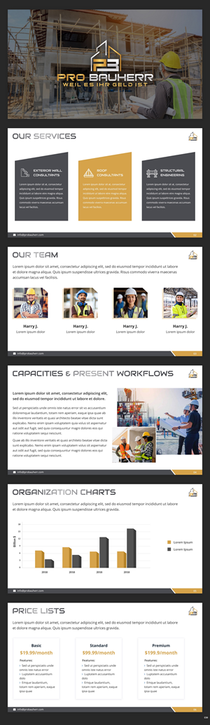 PowerPoint-Design von pb für Pro Bauherr GmbH | Design: #30870151