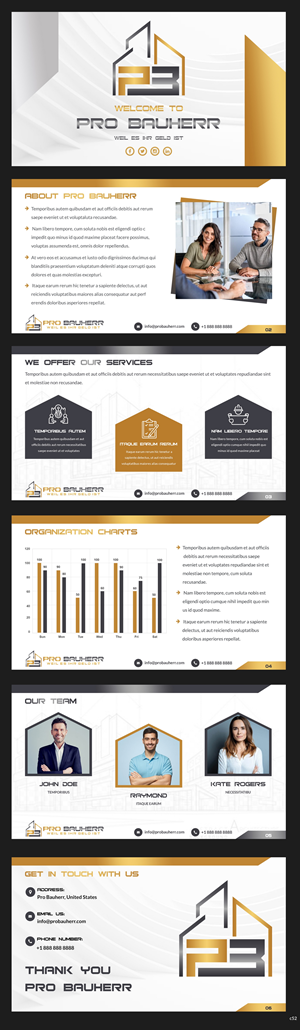 PowerPoint-Design von pb für Pro Bauherr GmbH | Design: #30875561