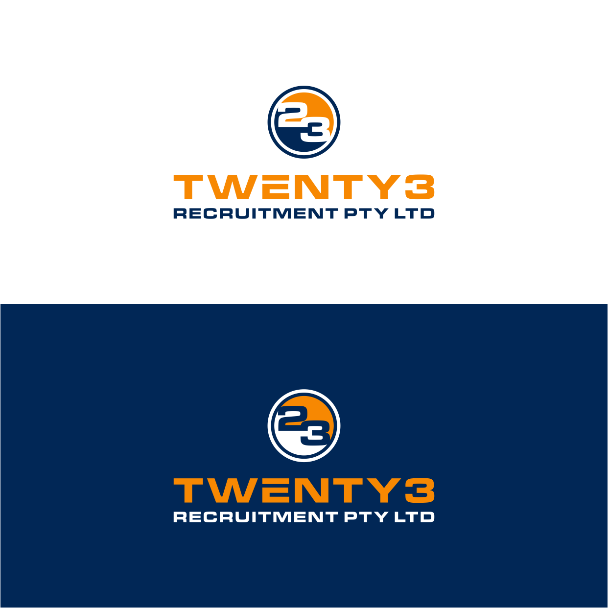 Logo Design by Kaze56 for Twenty3 Recruitment Pty Ltd | Design #30862581