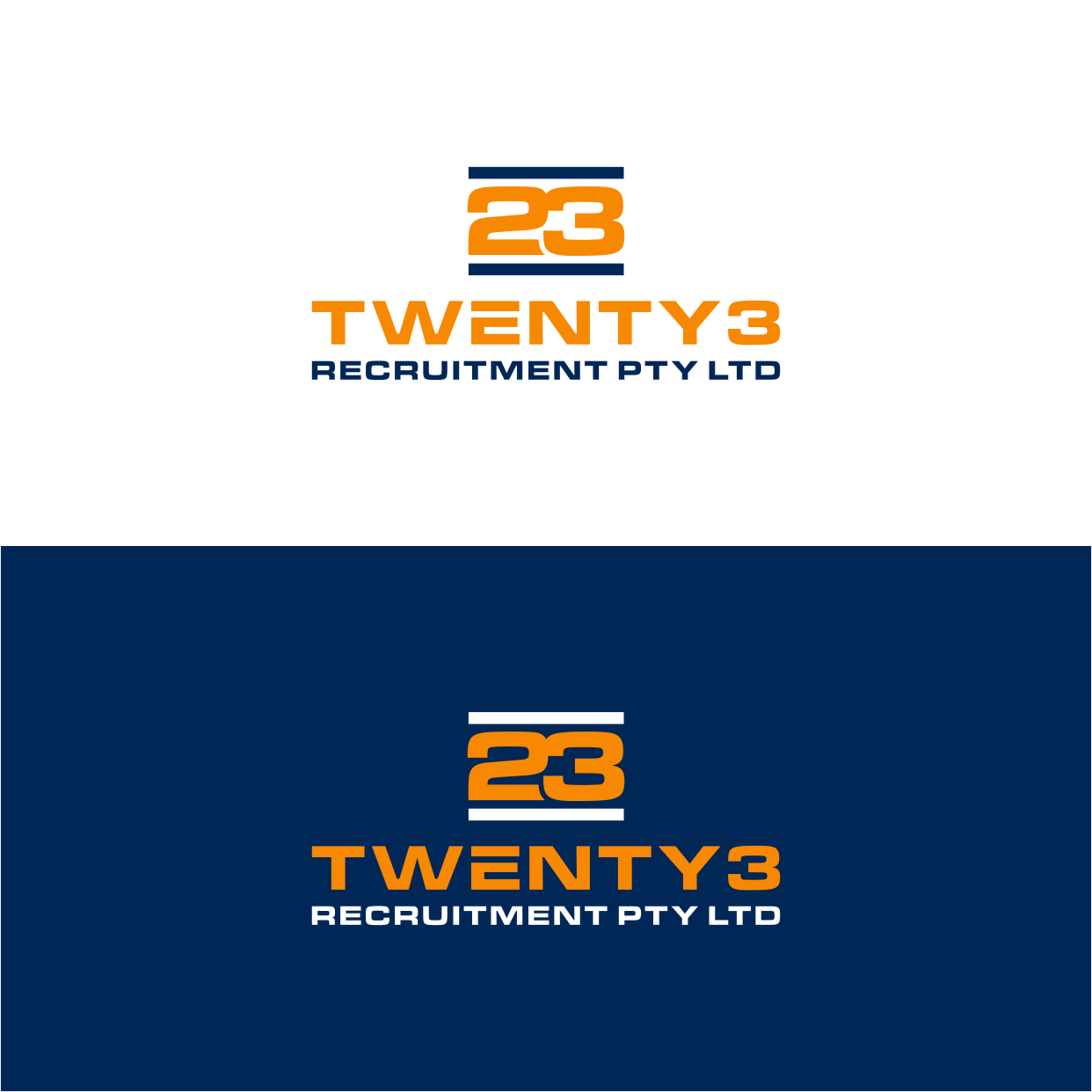 Logo Design by Kaze56 for Twenty3 Recruitment Pty Ltd | Design #30862603