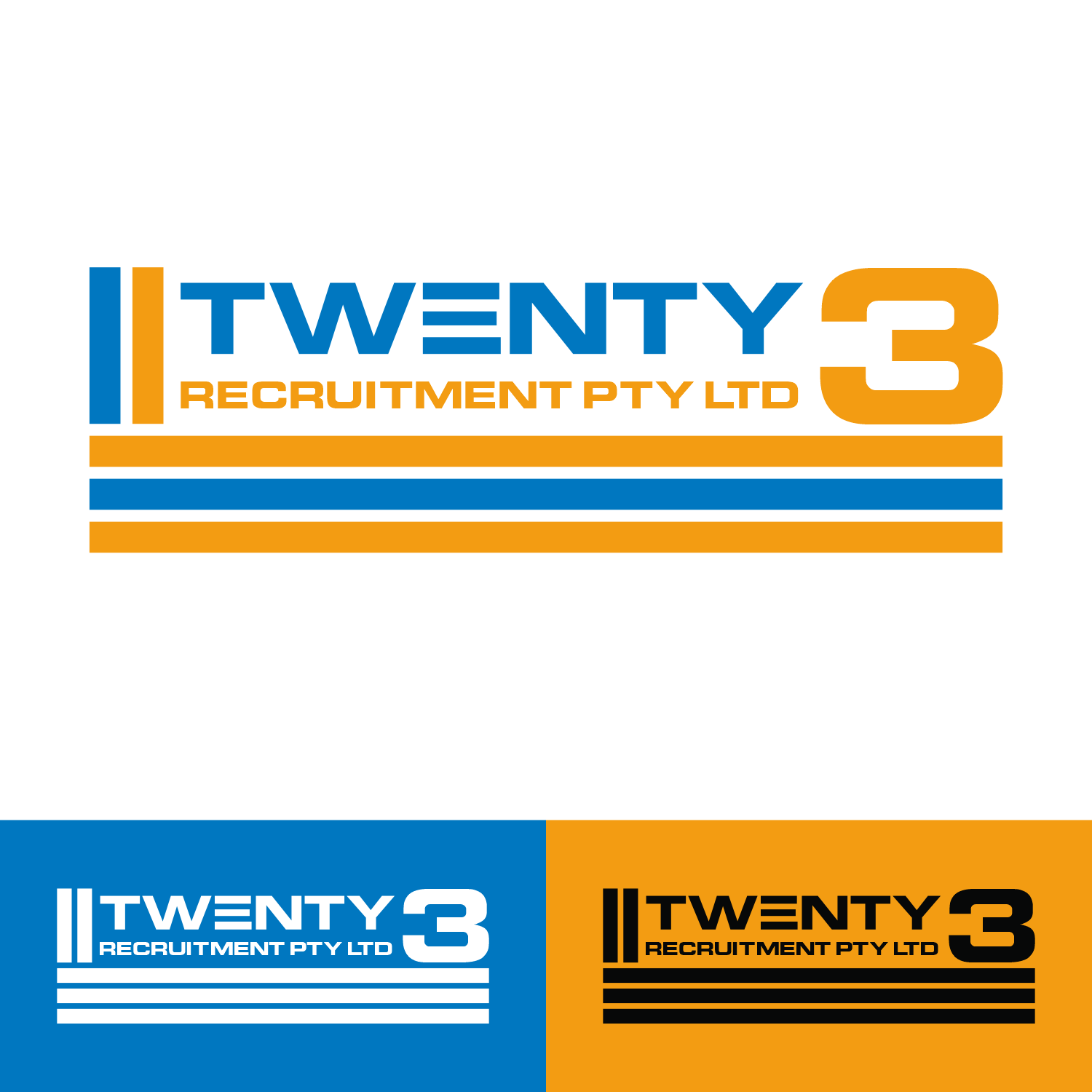 Logo Design by Dalang Design for Twenty3 Recruitment Pty Ltd | Design #30870192