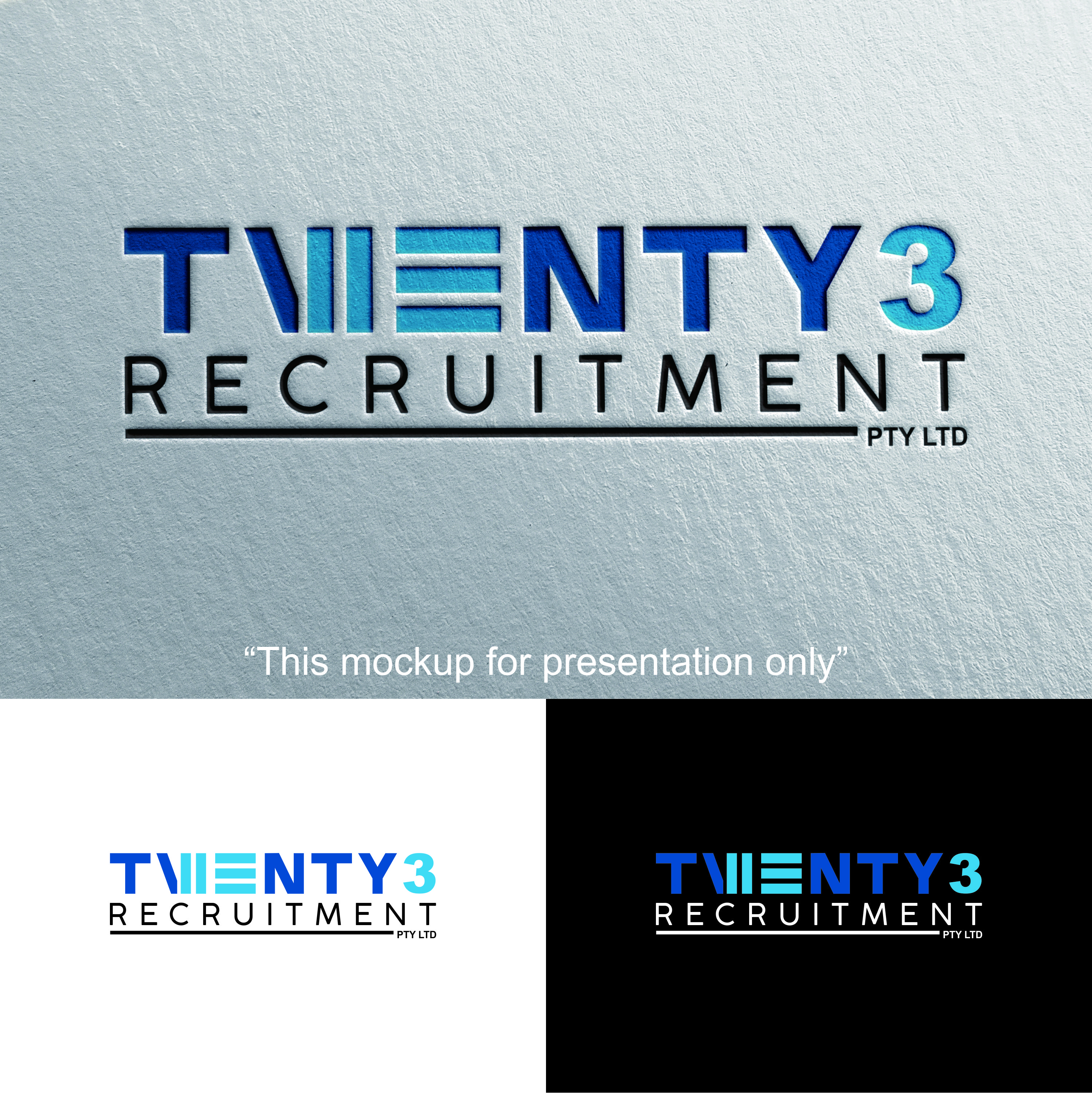 Logo-Design von dhanuboy für Twenty3 Recruitment Pty Ltd | Design #30864149