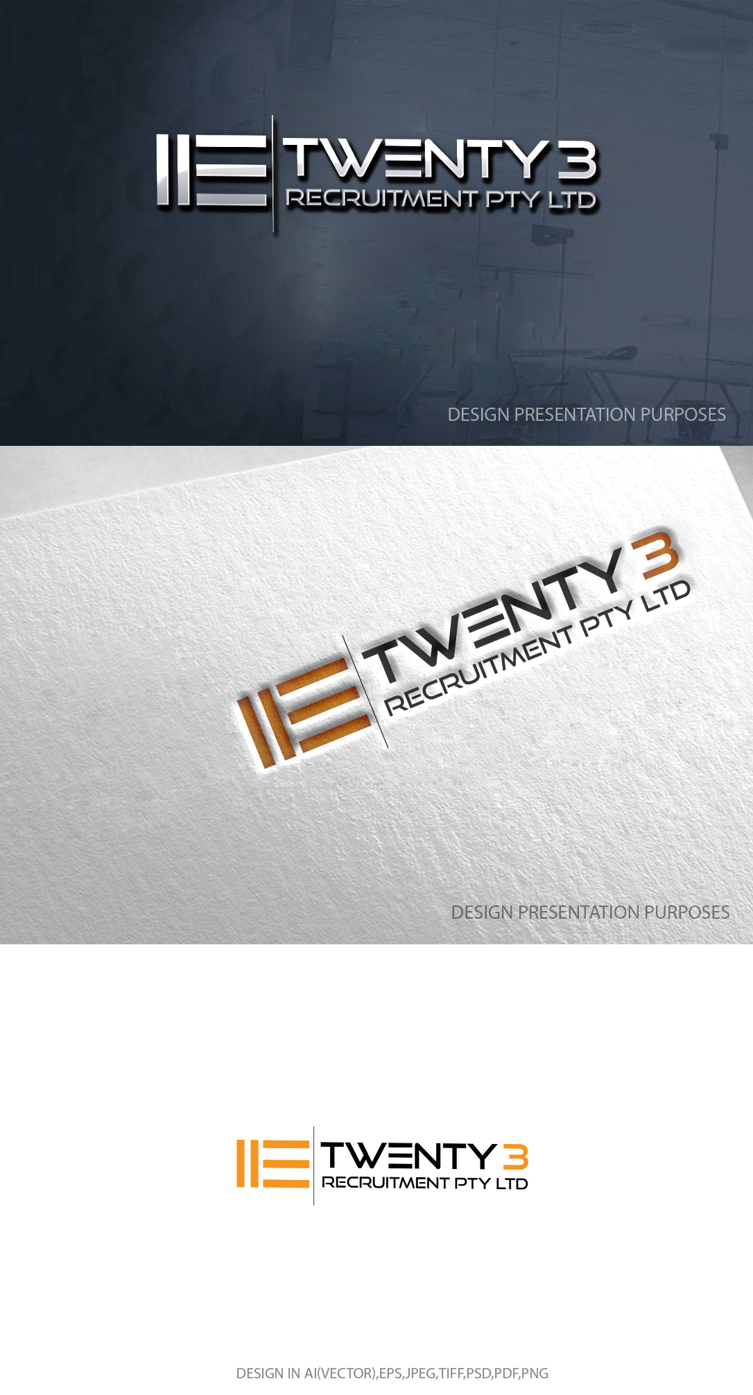 Logo Design by zebronicgraphic for Twenty3 Recruitment Pty Ltd | Design #30863309