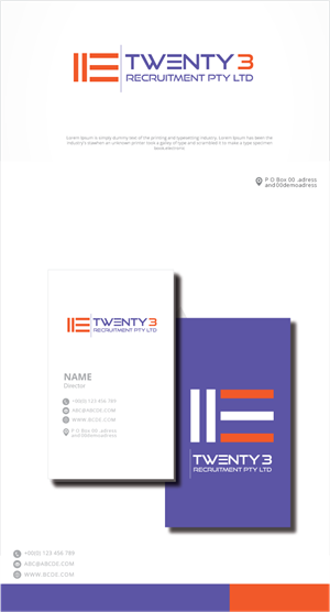 Design de Logo par zebronicgraphic pour Twenty3 Recruitment Pty Ltd | Design : #30883460