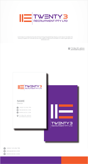 Design de Logo par zebronicgraphic pour Twenty3 Recruitment Pty Ltd | Design : #30883463