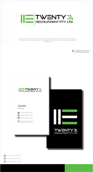 Design de Logo par zebronicgraphic pour Twenty3 Recruitment Pty Ltd | Design : #30895093