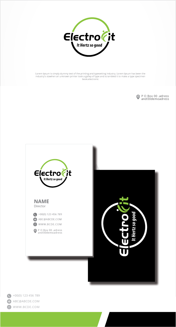 Logo Design by zebronicgraphic for ElectroFit | Design #30863072