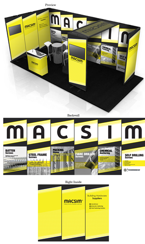 Trade Show Booth Design by AZ_Studio for Macsim | Design #30879234