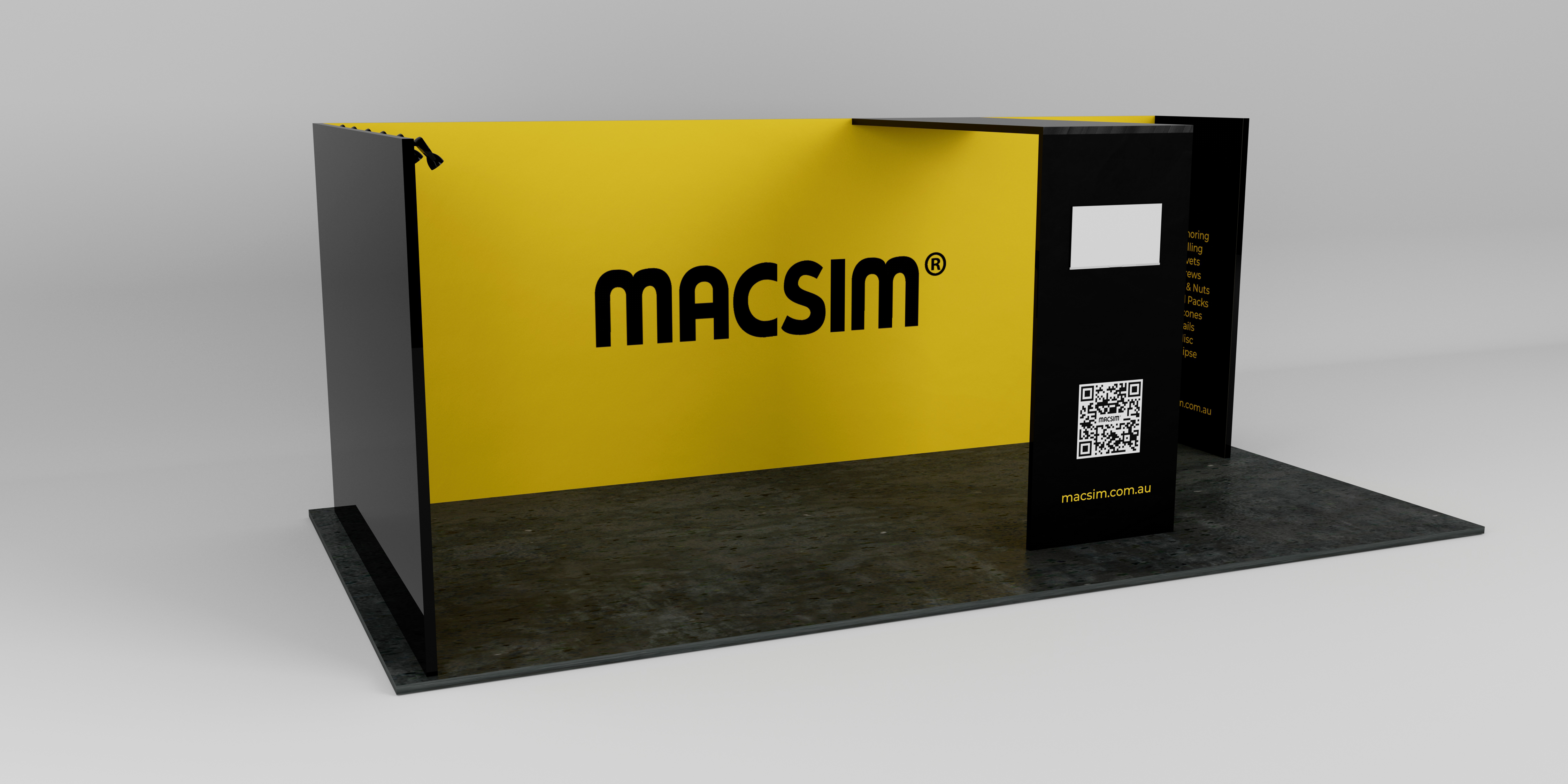 Trade Show Booth Design by Talha Baslik for Macsim | Design #30870325