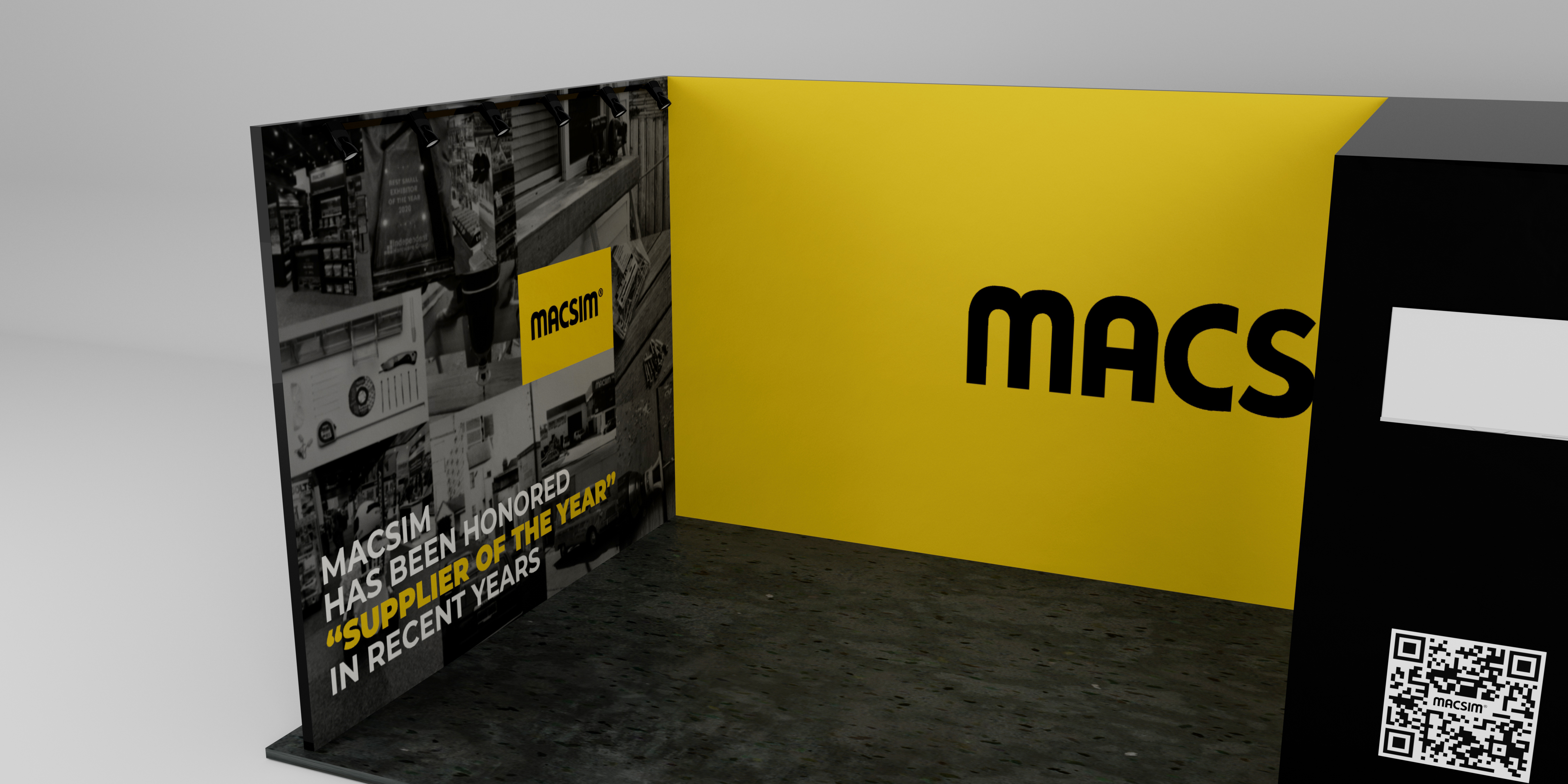 Messestand-Design von Talha Baslik für Macsim | Design #30870331