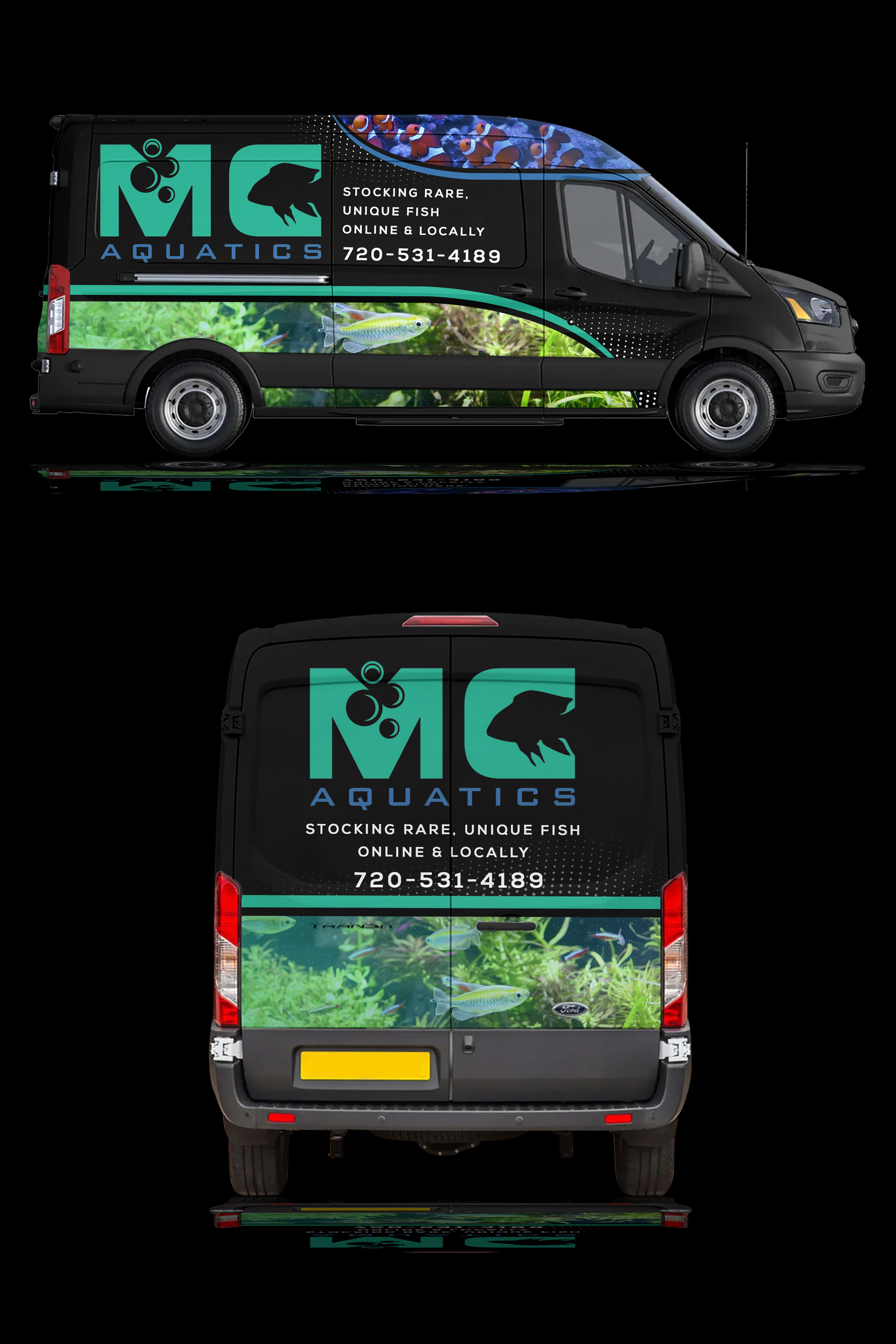 Diseño de Rotulación de Vehículo por RubelRir para MC Aquatics | Diseño #30874329