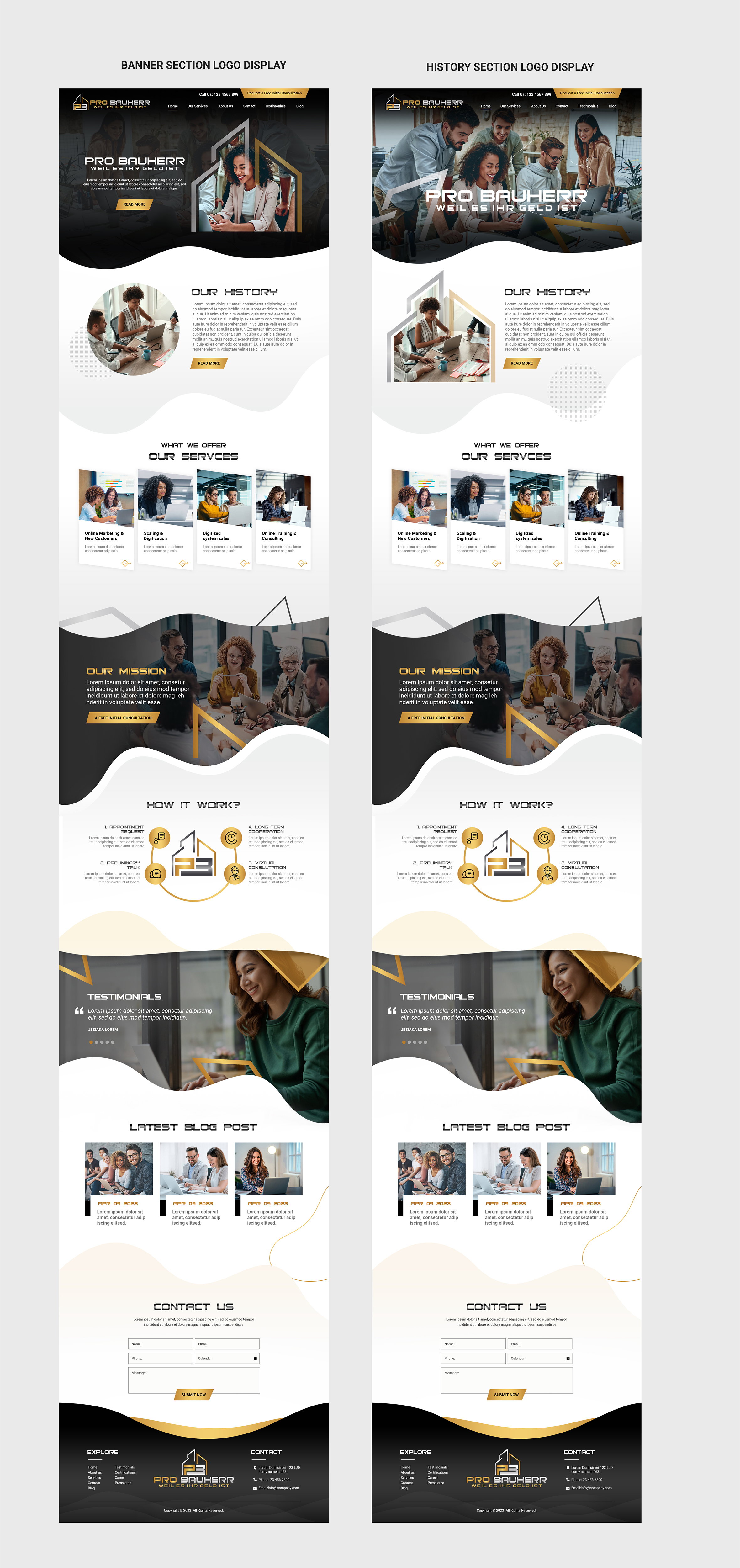 Web Design by MAHABA for Pro Bauherr GmbH | Design: #30916980