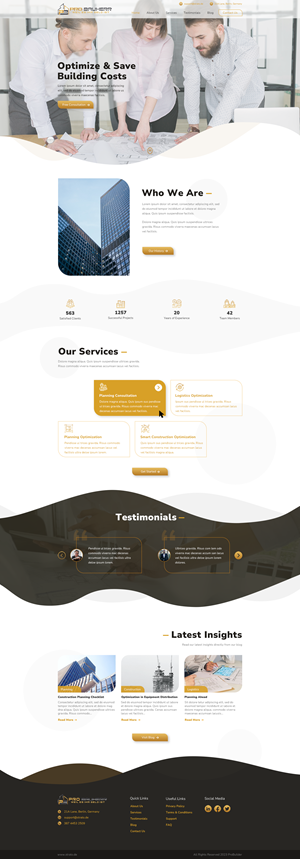 Web Design by C9 Designs for Pro Bauherr GmbH | Design #30874284