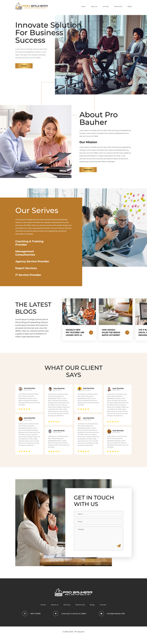 Web Design by Hafsa Fatymah for Pro Bauherr GmbH | Design: #30874308