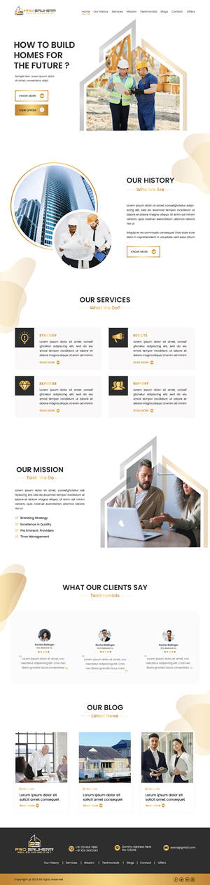 Web Design by Creations Box 2015 for Pro Bauherr GmbH | Design #30883805