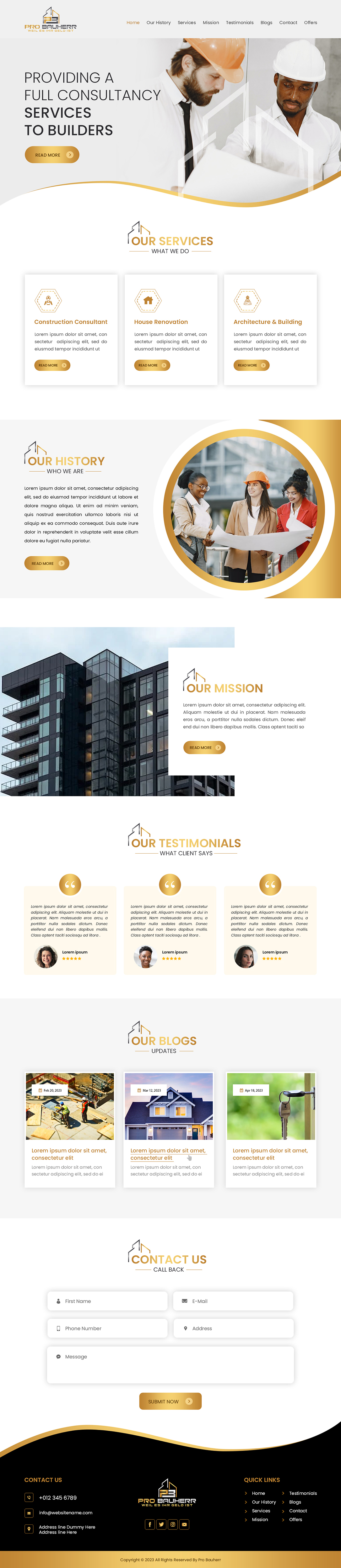 Web Design by Creations Box 2015 for Pro Bauherr GmbH | Design #30883814