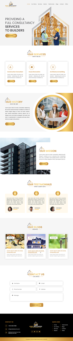Web Design by Creations Box 2015 for Pro Bauherr GmbH | Design: #30921149