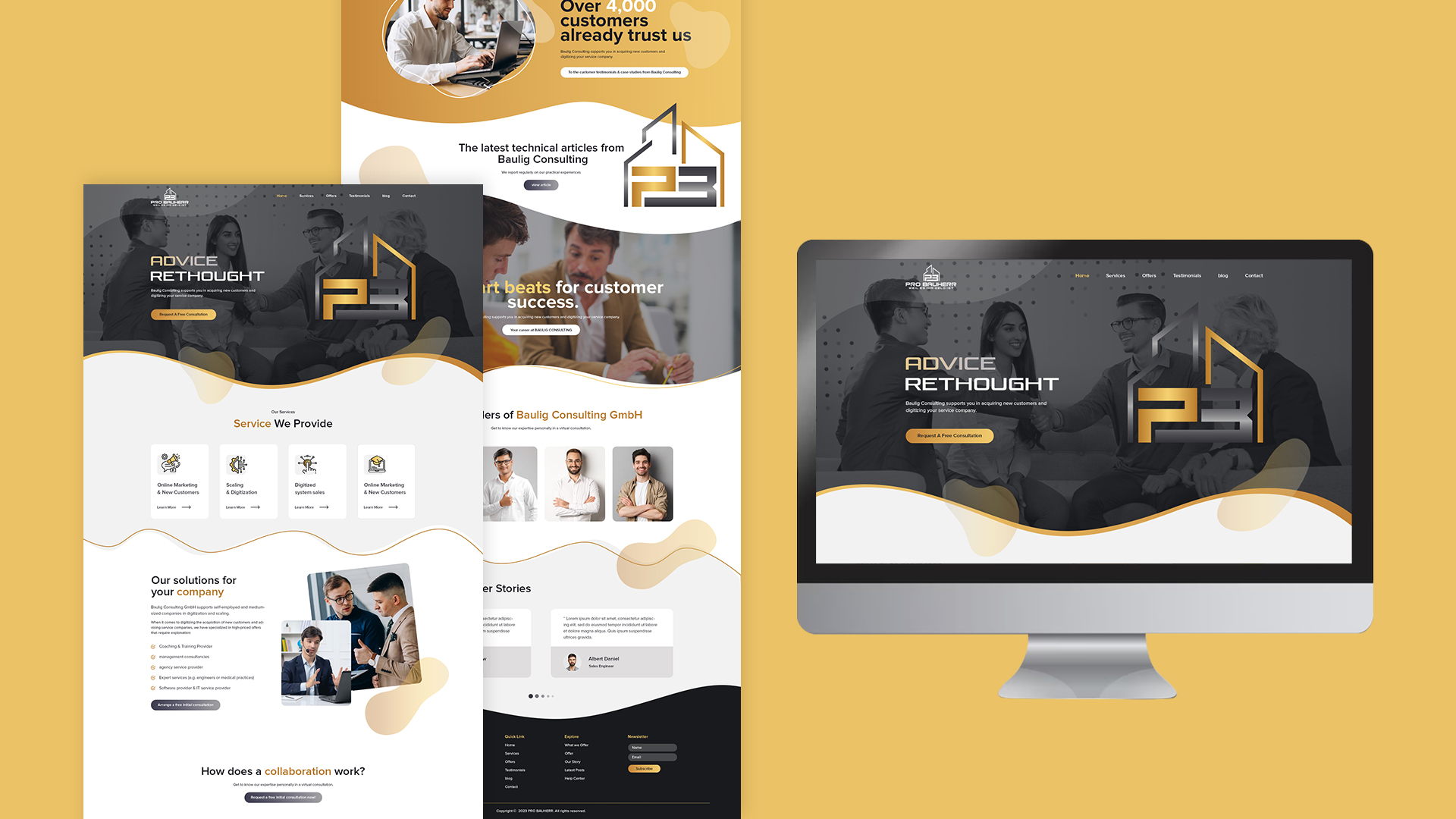 Diseño Web por creative.bugs para Pro Bauherr GmbH | Diseño #30888852