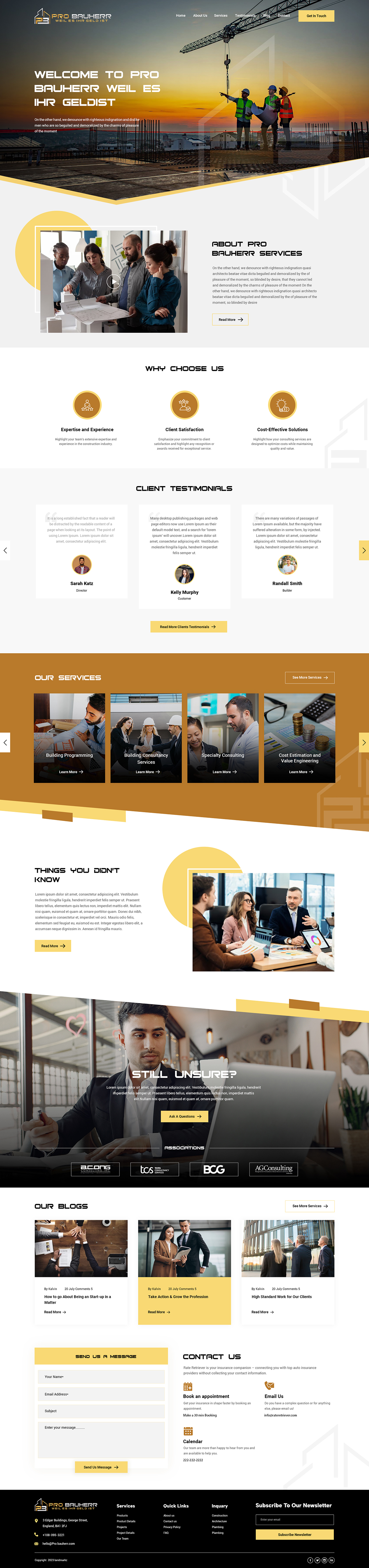 Diseño Web por creative.bugs para Pro Bauherr GmbH | Diseño #30890452