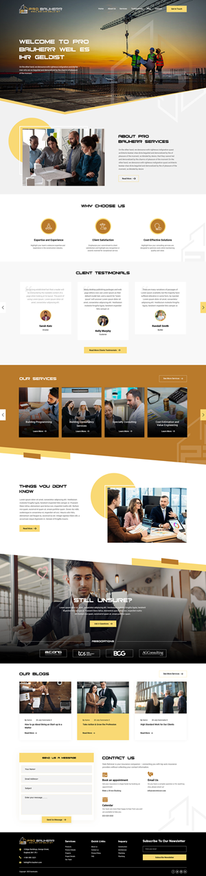 Web Design by creative.bugs for Pro Bauherr GmbH | Design: #30890452