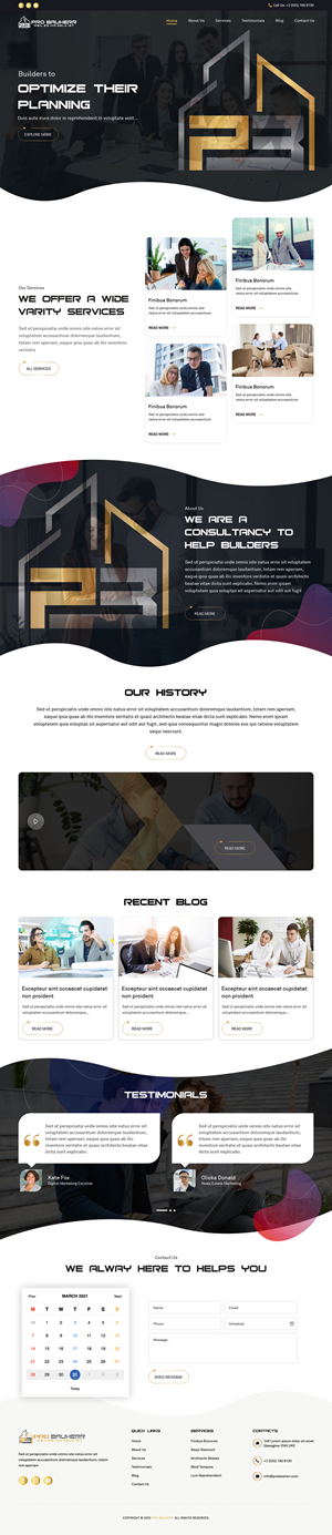 Web Design by sai.designer87 for Pro Bauherr GmbH | Design: #30885270