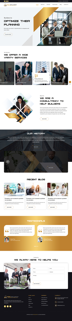Web Design by sai.designer87 for Pro Bauherr GmbH | Design: #30885271