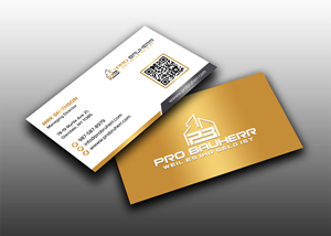 Business Card Design by sadikul islam for Pro Bauherr GmbH | Design: #30878843