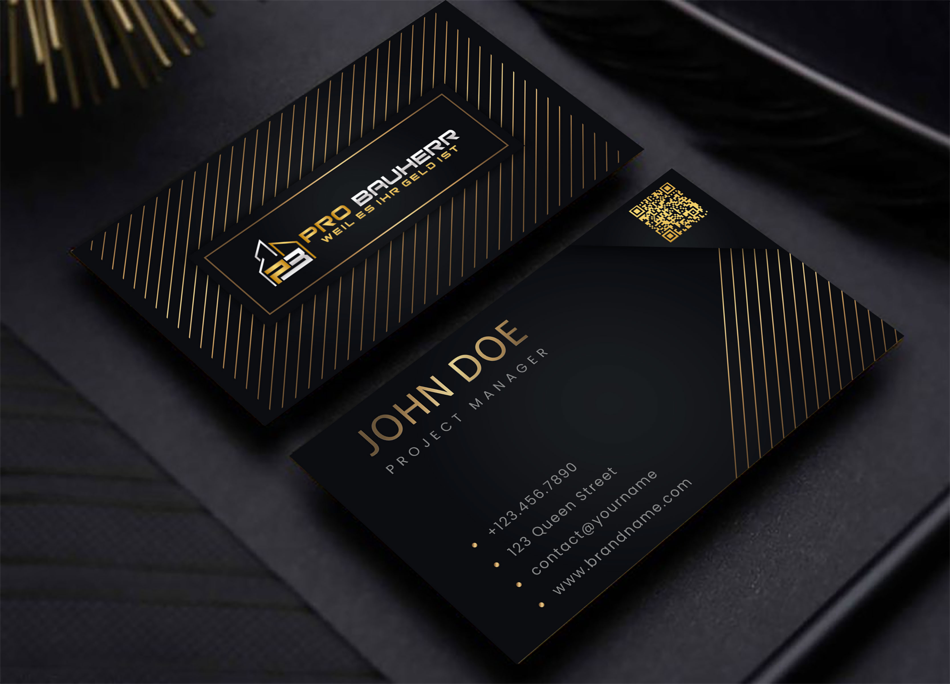 Business Card Design by Shuvo094 for Pro Bauherr GmbH | Design #30910970