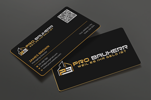 Business Card Design by Expert Bappy for Pro Bauherr GmbH | Design: #30869863