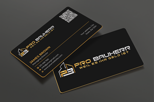 Business Card Design by Expert Bappy for Pro Bauherr GmbH | Design: #30869877