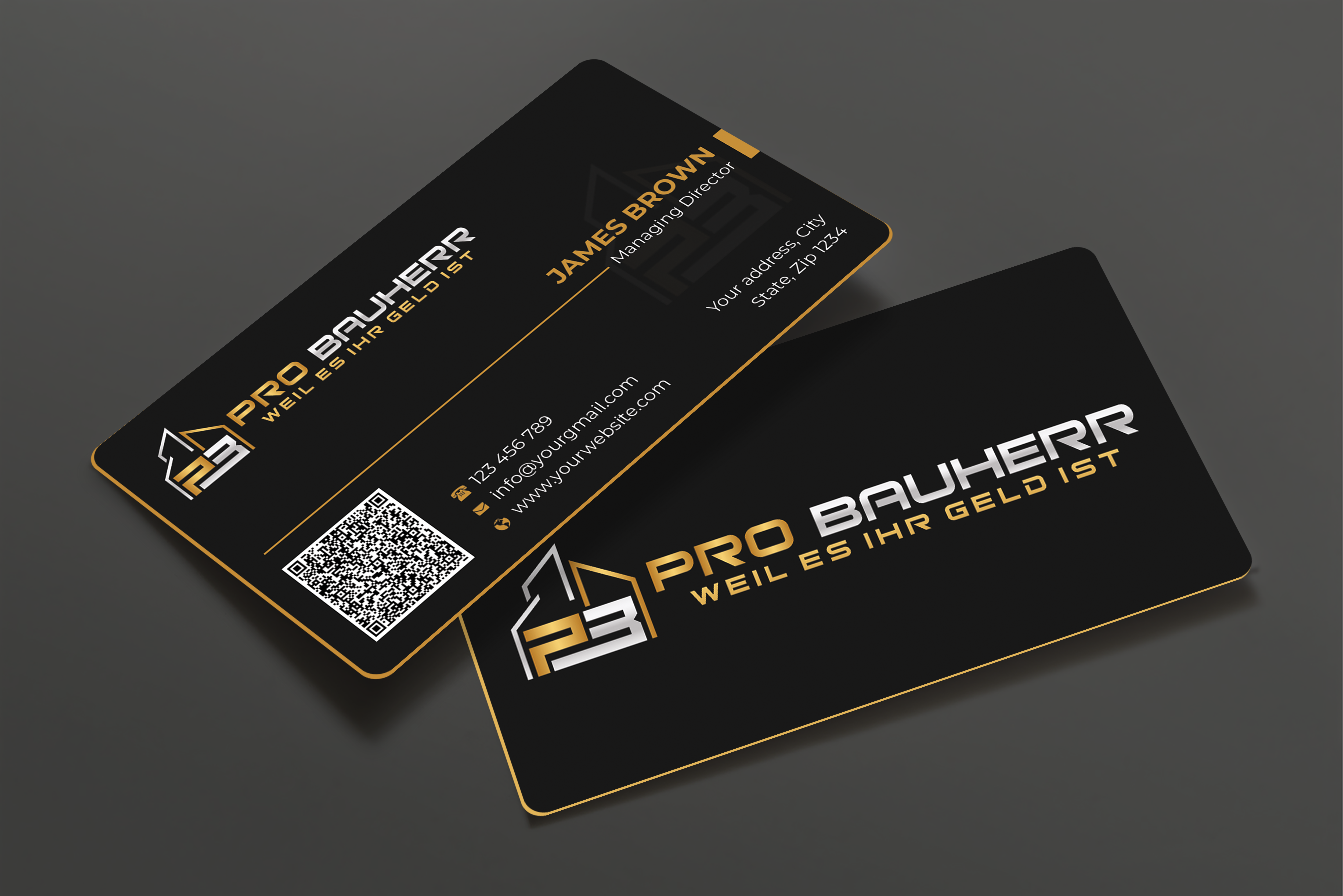 Visitenkarten-Design von Expert Bappy für Pro Bauherr GmbH | Design #30869919
