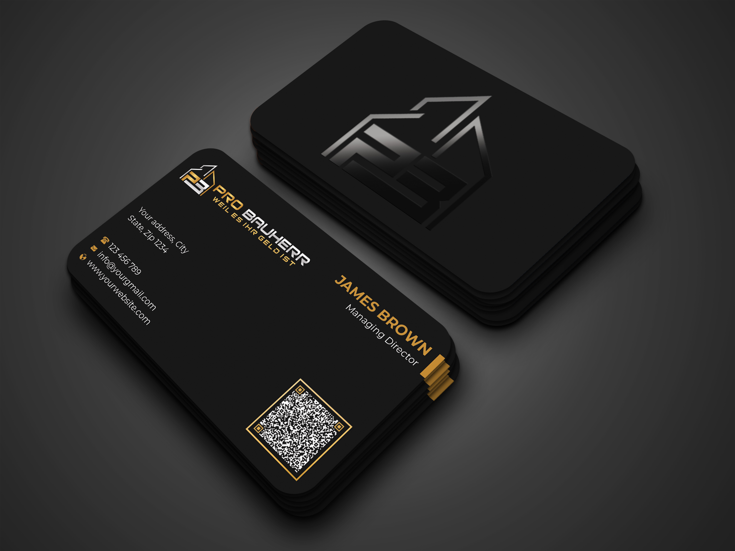 Visitenkarten-Design von Expert Bappy für Pro Bauherr GmbH | Design #30881293