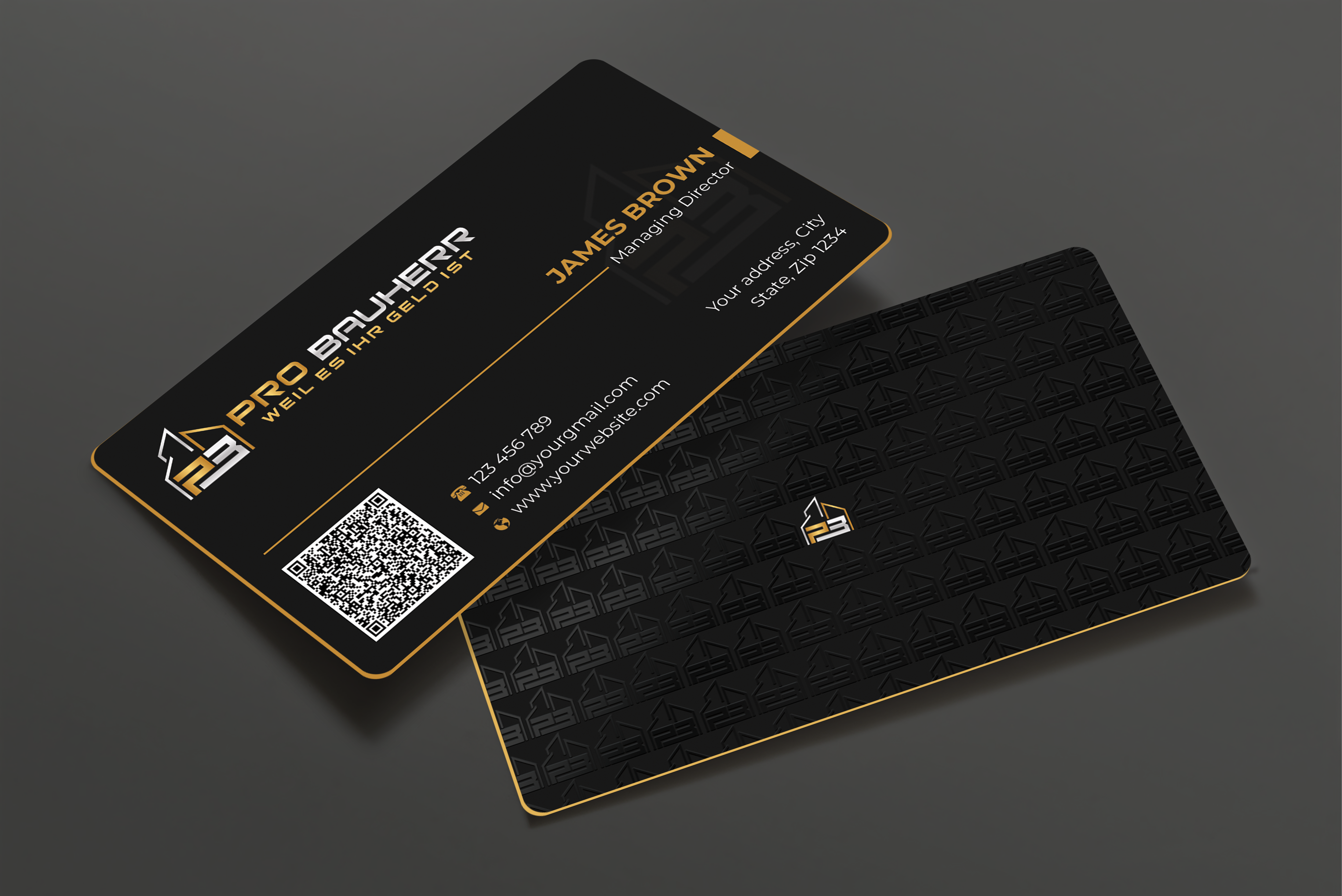 Visitenkarten-Design von Expert Bappy für Pro Bauherr GmbH | Design #30881321