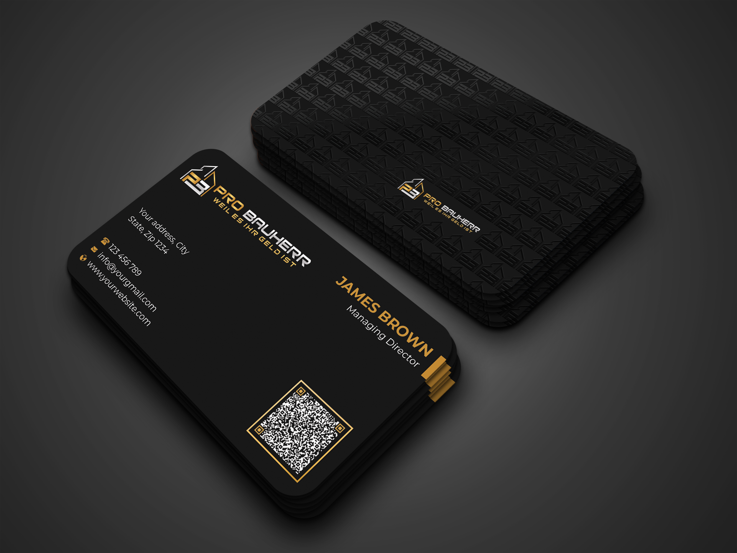 Business Card Design by Expert Bappy for Pro Bauherr GmbH | Design #30881342