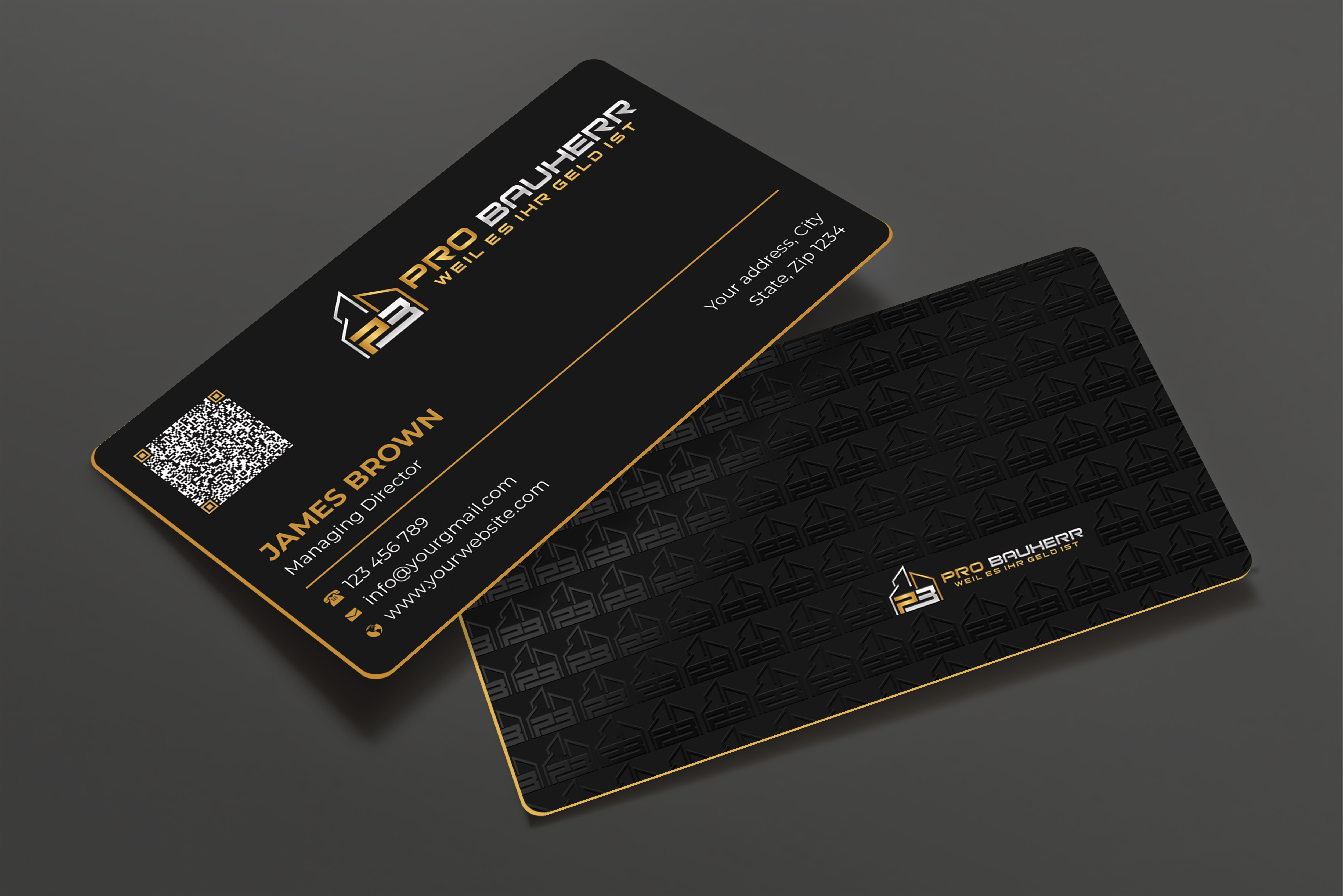 Visitenkarten-Design von Expert Bappy für Pro Bauherr GmbH | Design #30881359