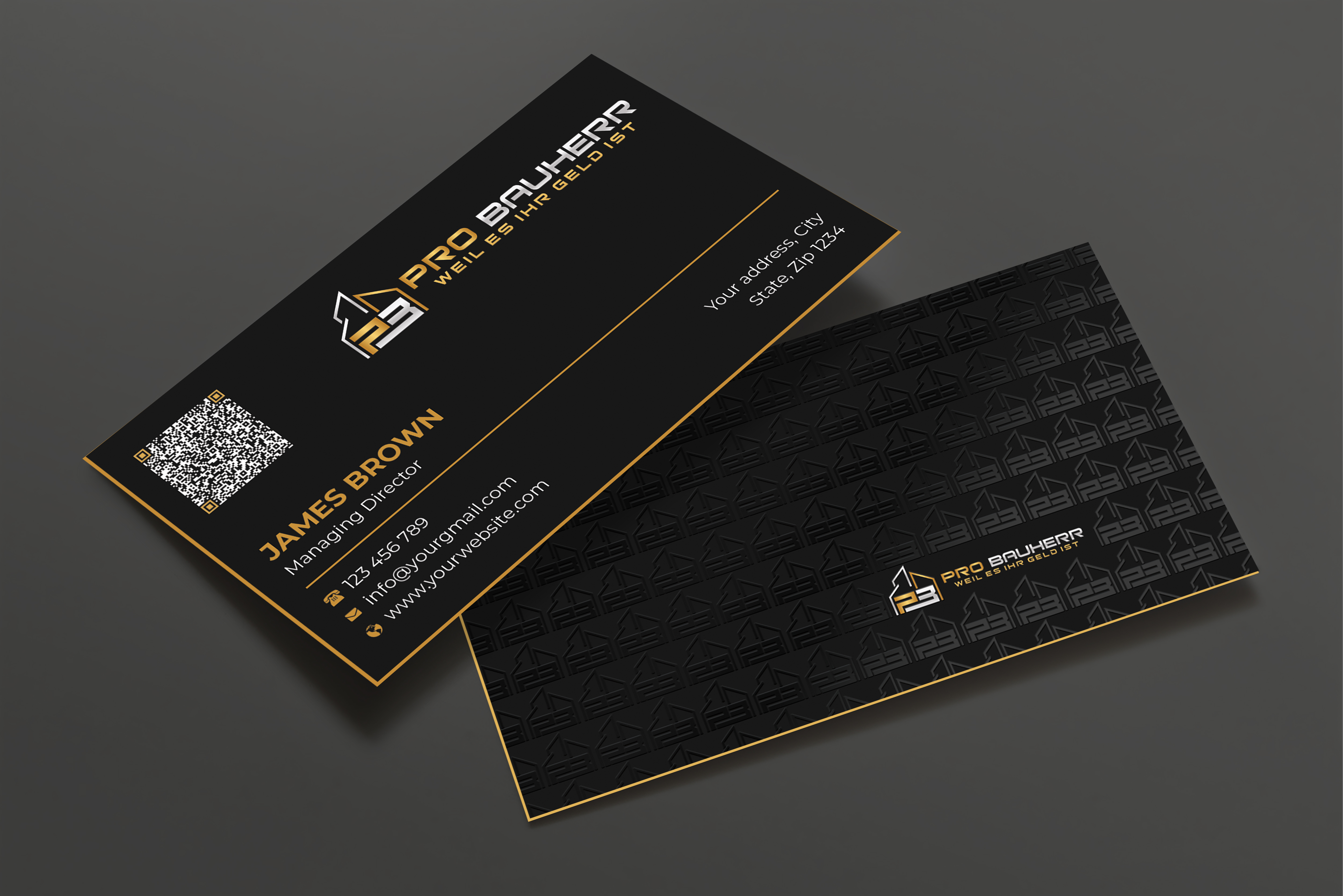 Visitenkarten-Design von Expert Bappy für Pro Bauherr GmbH | Design #30881381