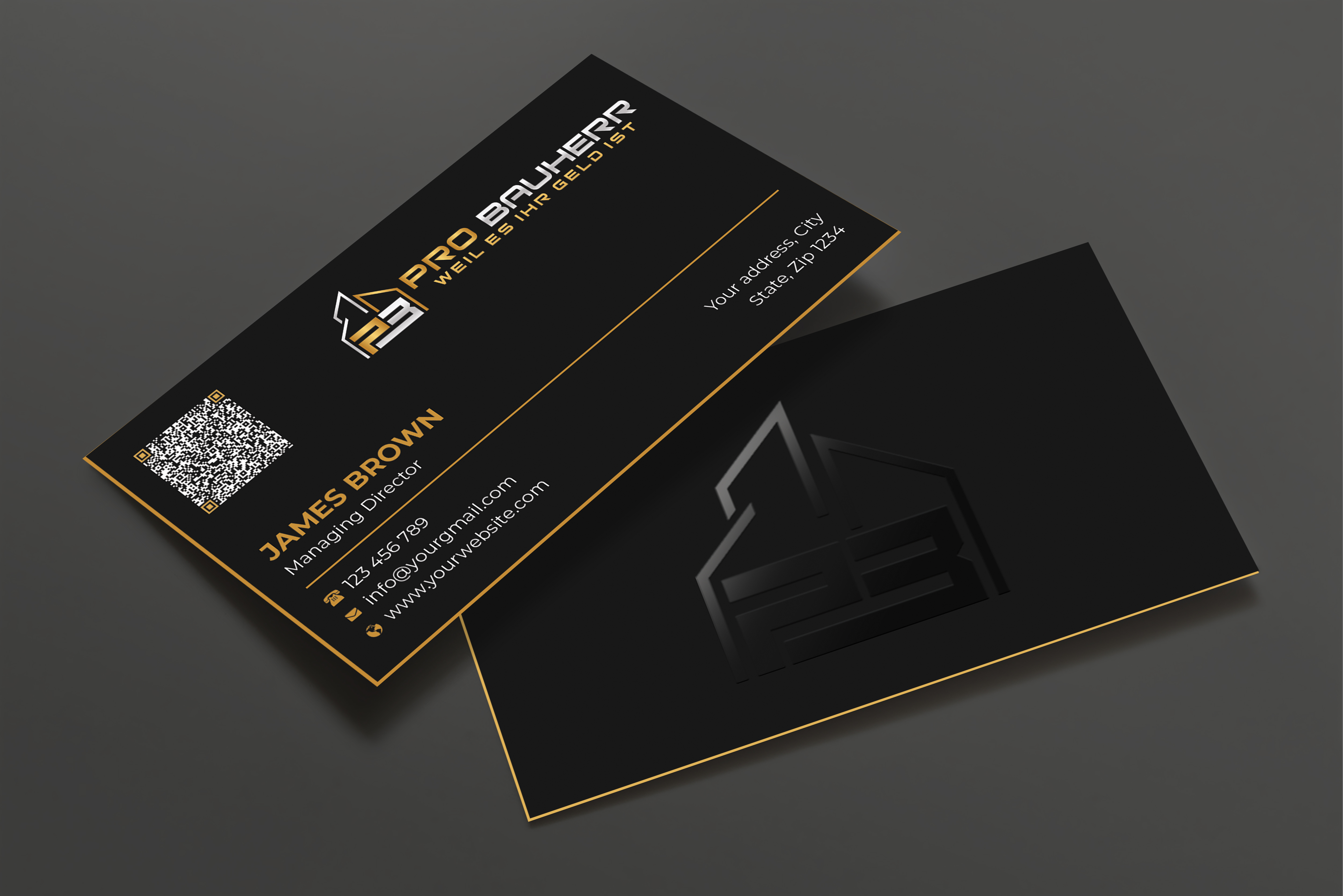 Visitenkarten-Design von Expert Bappy für Pro Bauherr GmbH | Design #30881386